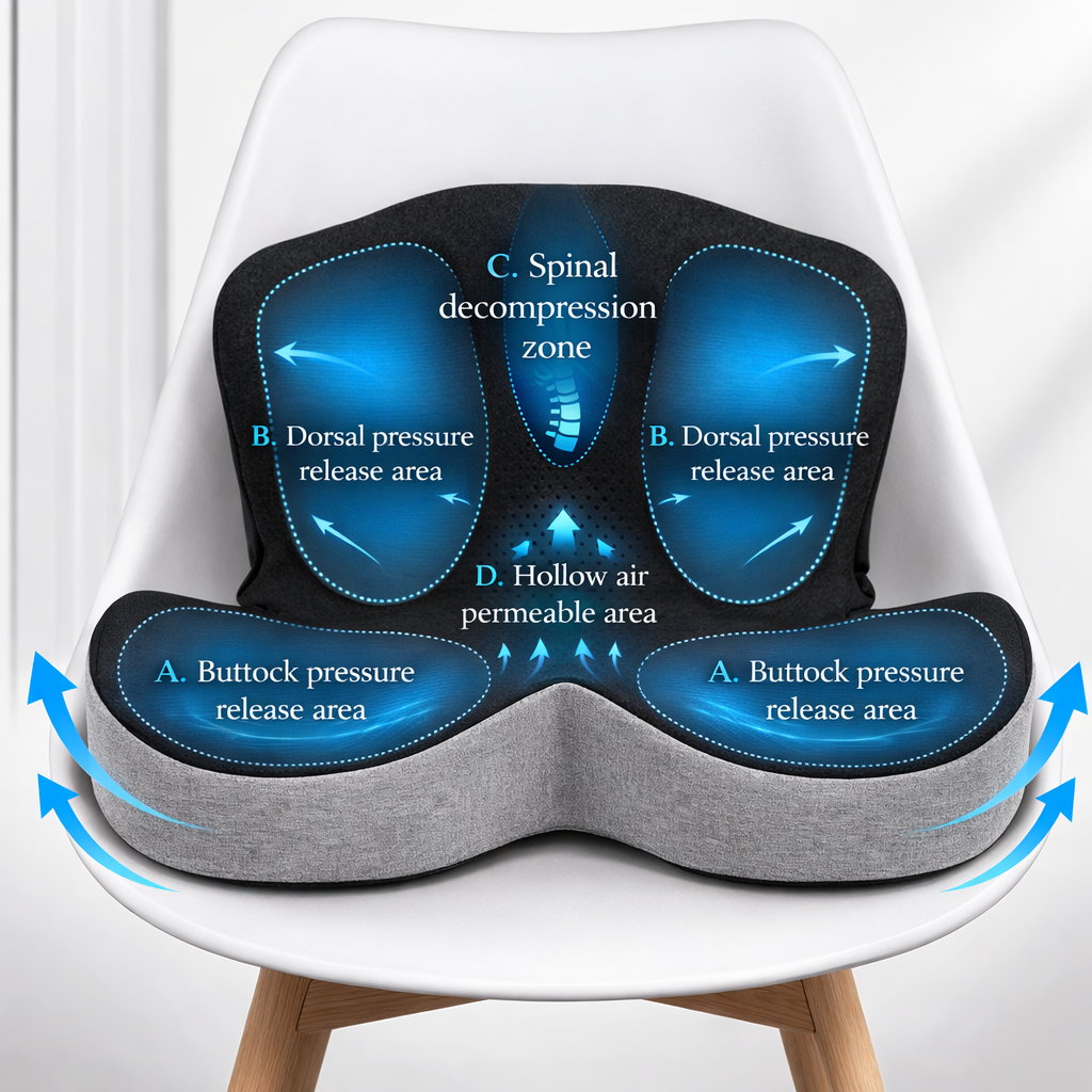 Adaptive Ergonomic Lumbar Support Cushion